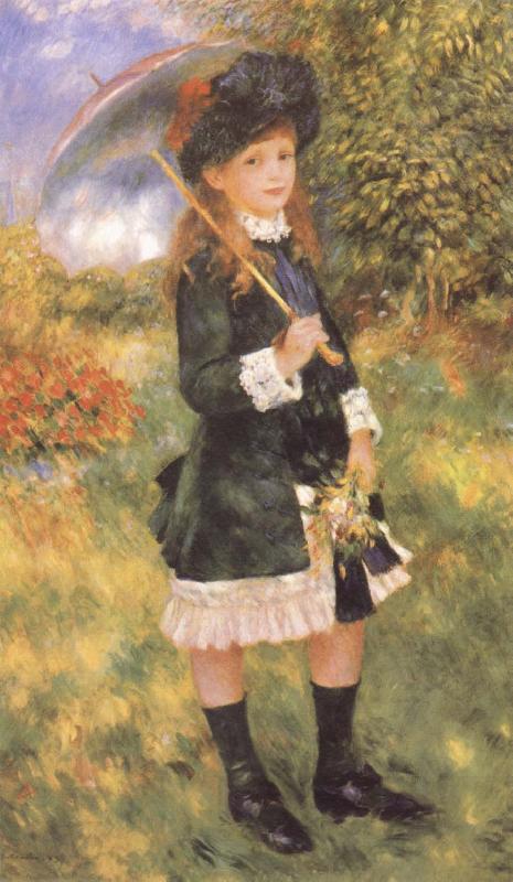 Pierre-Auguste Renoir Young Girl with a Parasol